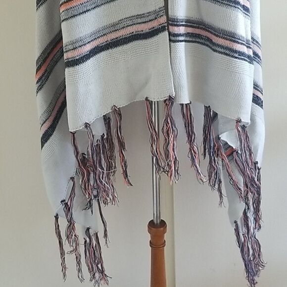 TCEC Long Sweater Vest, Grey/Blue Stripe, M, NWOT - Picture 3 of 6